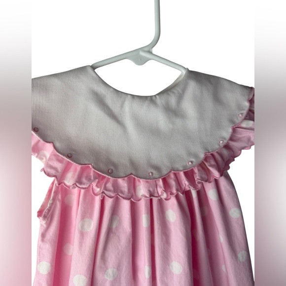 Sophie Dess Creations Paris Vintage Pink Polka Dot Dress for Girls - Picture 6 of 15